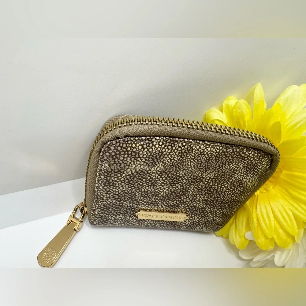 Vince Camuto Animal Print  Small Coin Purse Wallet  Compact